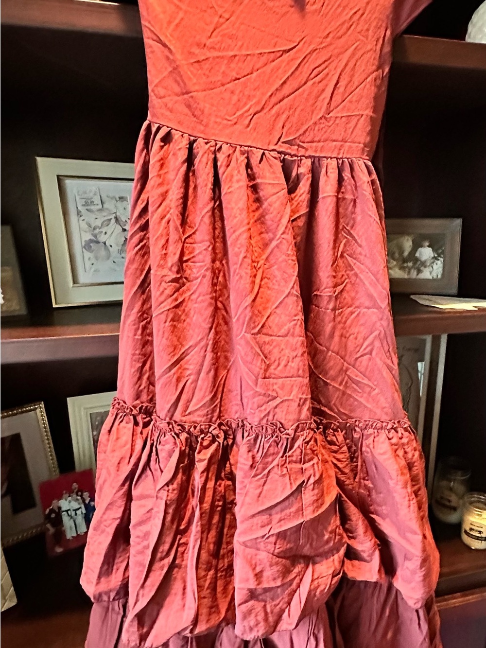 Joyfolie Ivony Tiered Girls Dress in Apple Butter